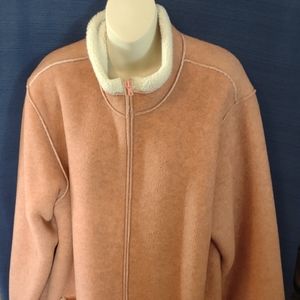 shearling coat. Denim& co